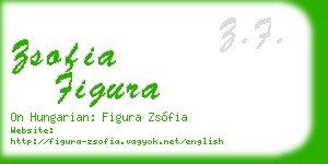 zsofia figura business card